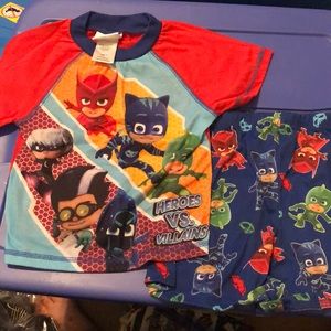 PJ Masks Short Sleeve and Shorts Pajama Set